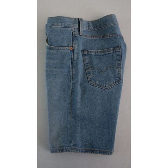 Levi's 501 Men's Sz 26 Blue Denim Hemmed Stretch Button Fly Shorts $60+ - Picture 5 of 6